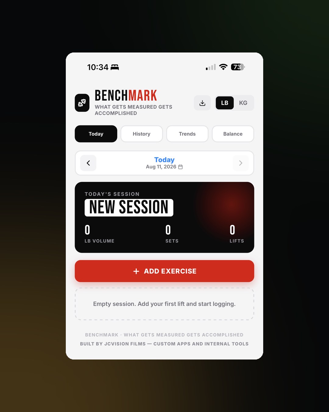JCVISION FILMS custom apps and automation — dashboard and project tracker